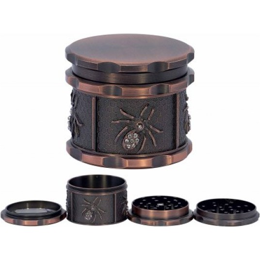 Młynek metalowy Dark Block 45mm 4 częściowy -zdjęcie numer 1