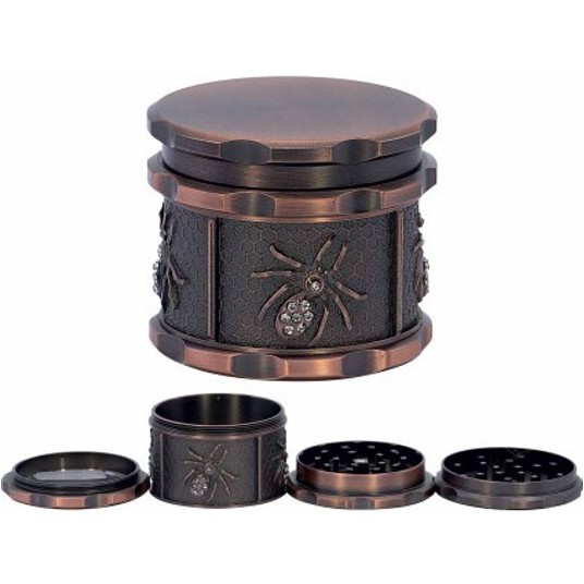 Młynek metalowy Dark Block 45mm 4 częściowy -zdjęcie numer 1