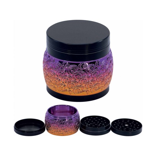 Młynek Metalowy Rainbow 70mm 4 częściow -zdjęcie numer 1
