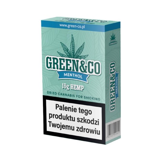 Papierosy CBD Green & Co Menthol PRE-ROLS 20szt -zdjęcie numer 1
