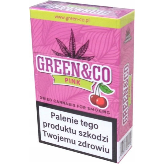 Papierosy CBD Green & Co Pink PRE-ROLS 20szt -zdjęcie numer 1