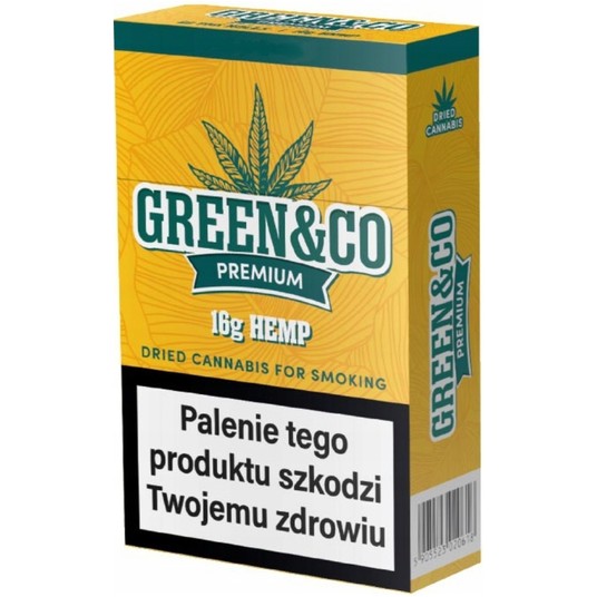 Papierosy CBD Green & Co Premium PRE-ROLS 20szt -zdjęcie numer 1