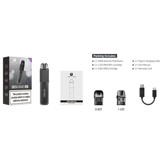 POD Lost Vape Ursa Nano Air 800mAh Lime Green -zdjęcie numer 2
