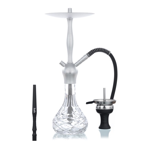 Shisha ALADIN Alux Admiral 50cm Silver -zdjęcie numer 1