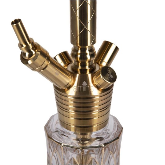 Shisha Amirs Luxury Hookah Karat Y Clear Gold -zdjęcie numer 7