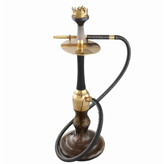 Shisha Amirs Luxury Hookah Wood Edition Gold Black -zdjęcie numer 1