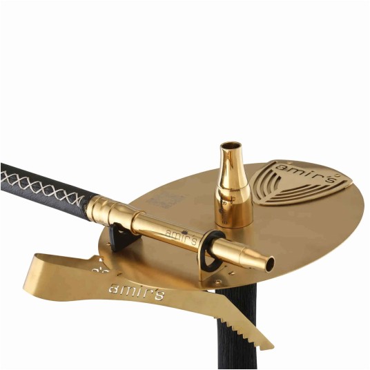 Shisha Amirs Luxury Hookah Wood Edition Gold Black -zdjęcie numer 5