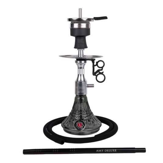 Shisha AMY Deluxe Alu Cage Mini Silver Black -zdjęcie numer 1