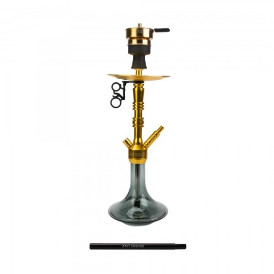 Shisha AMY Deluxe Alu Lima S Gold Black -zdjęcie numer 1