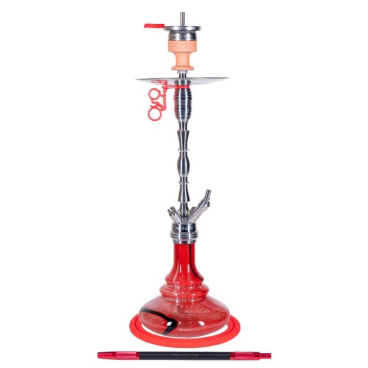 Shisha AMY Deluxe Hammer Steel Red -zdjęcie numer 1