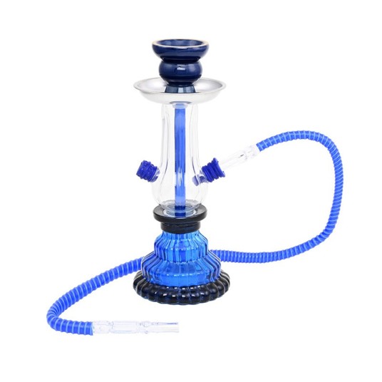 Shisha Atomic 25cm Trapez 1 wąż Niebieska -zdjęcie numer 1
