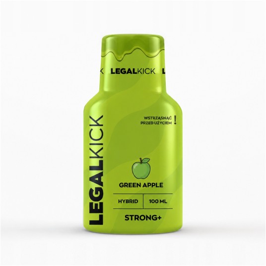 Shot Konopny LEGAL KICK Strong+ 100ml Green Apple -zdjęcie numer 1