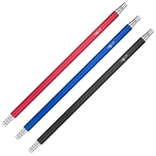 Ustnik do shishy ALADIN Carbon 39 cm Srebrny -zdjęcie numer 1