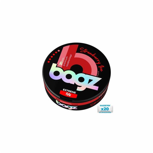 Woreczki Nikotynowe BAGZ 5/6 Strawberry Ice -zdjęcie numer 1