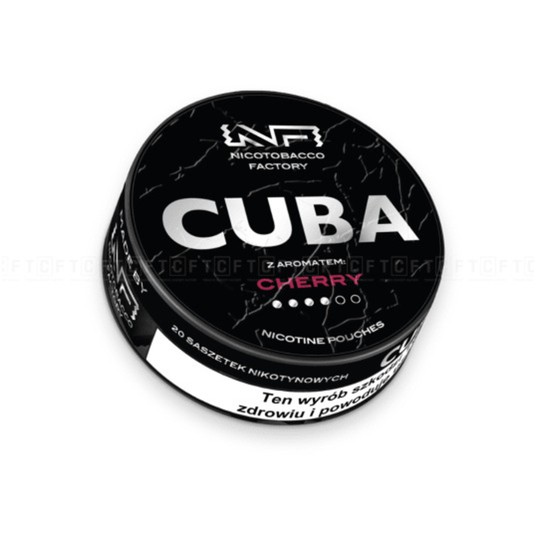 Woreczki Nikotynowe CUBA Black 20mg Cherry -zdjęcie numer 1