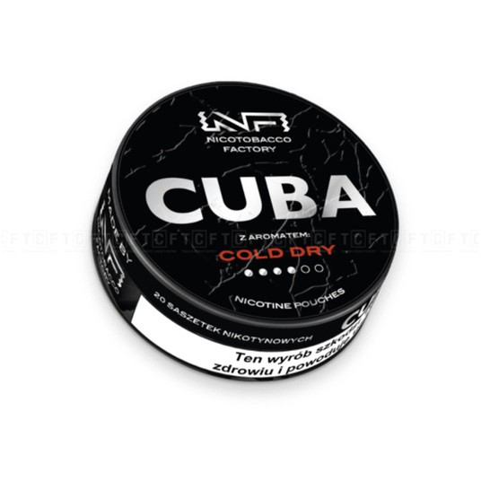 Woreczki Nikotynowe CUBA Black 20mg Cold Dry -zdjęcie numer 1