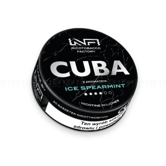 Woreczki Nikotynowe CUBA Black 20mg Ice Spearmint -zdjęcie numer 1