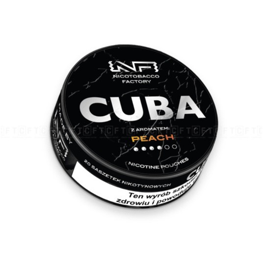 Woreczki Nikotynowe CUBA Black 20mg Peach -zdjęcie numer 1