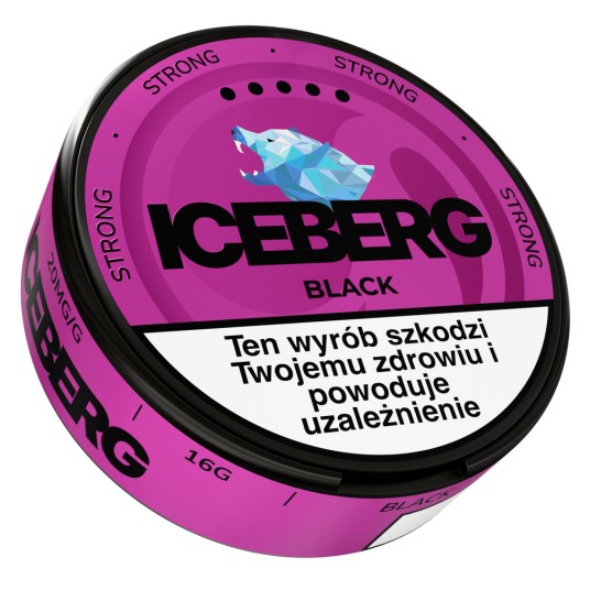 Woreczki Nikotynowe ICEBERG 20mg Black -zdjęcie numer 1