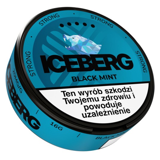 Woreczki Nikotynowe ICEBERG 20mg Black Mint -zdjęcie numer 1