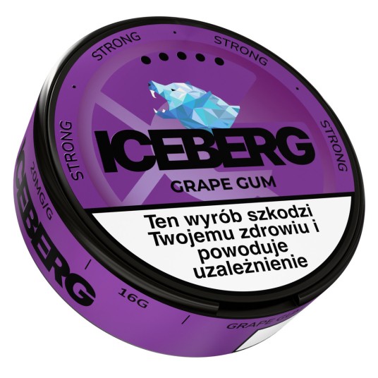 Woreczki Nikotynowe ICEBERG 20mg Grape Gum -zdjęcie numer 1