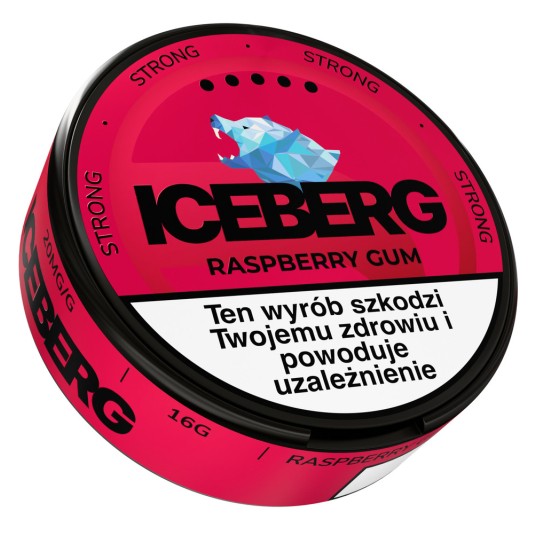 Woreczki Nikotynowe ICEBERG 20mg Raspberry Gum -zdjęcie numer 1