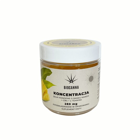 Żelki Konopne BioCanna Mango 70g -zdjęcie numer 1
