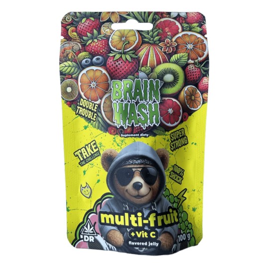 Żelki Konopne Brain Wash 100g Multi Fruit -zdjęcie numer 1