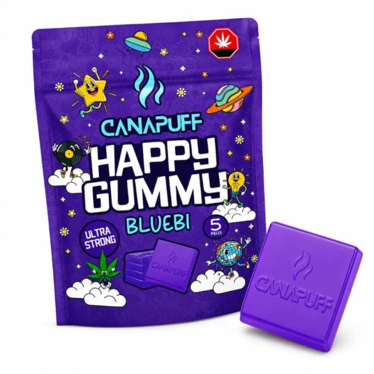 Żelki Konopne Canapuff Happy Gummy 20g Bluebi -zdjęcie numer 1
