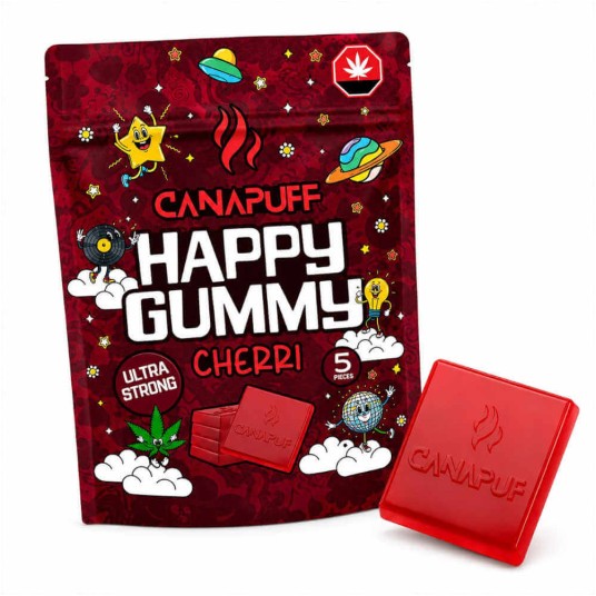 Żelki Konopne Canapuff Happy Gummy 20g Cherri -zdjęcie numer 1