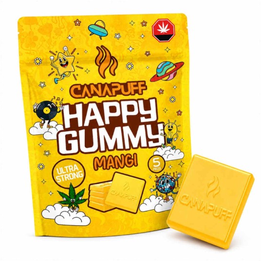 Żelki Konopne Canapuff Happy Gummy 20g Mangi -zdjęcie numer 1