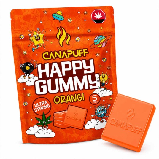 Żelki Konopne Canapuff Happy Gummy 20g Orangi -zdjęcie numer 1