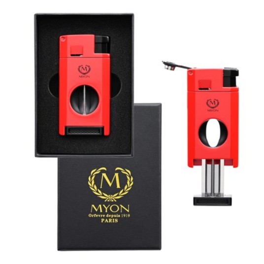 Zestaw MY-Set Jet Lighter and Cutter Red 5/50 -zdjęcie numer 1