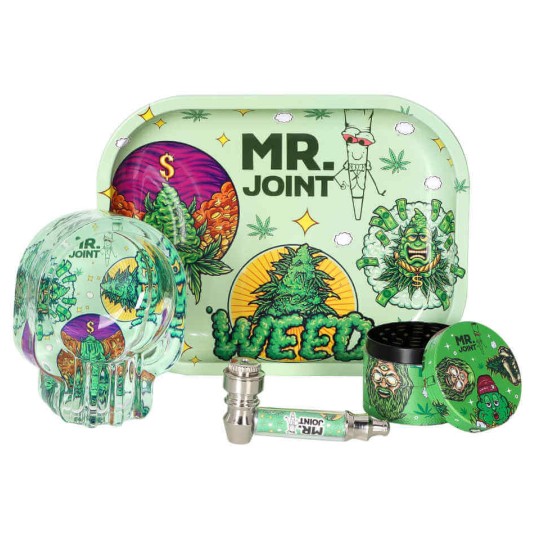 Zestaw Tacka Lufka Młynek Popielniczka Mr Joint -zdjęcie numer 1