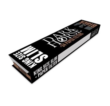Bibułki DARK HORSE King Size Black 14g + Filtry