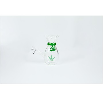 Bongo Szklane Atomic Glass Bong 13cm Leaf