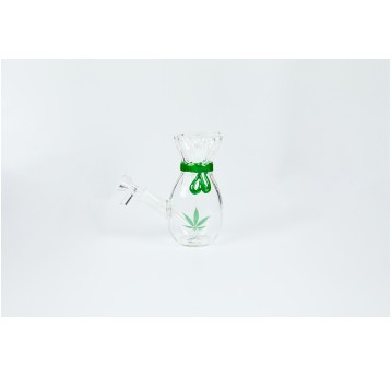 Bongo Szklane Atomic Glass Bong 13cm Leaf