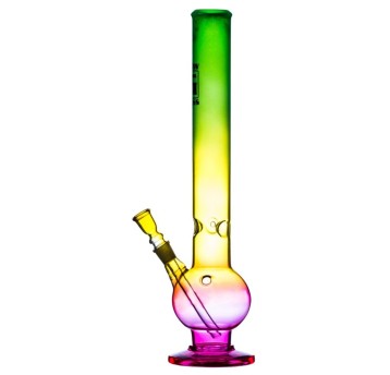 Bongo Szklane Bullet Glow Rasta With Ice 42cm