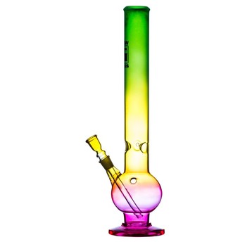 Bongo Szklane Bullet Glow Rasta With Ice 42cm