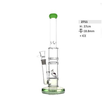 Bongo Szklane Bullet Green Honeycomb 37cm