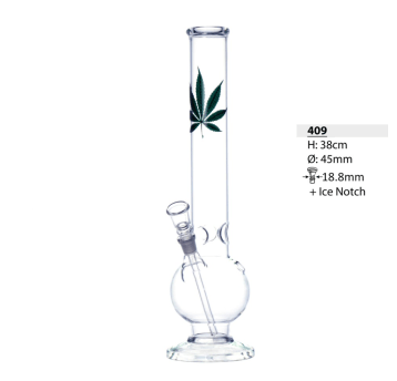 Bongo Szklane Bullet Green Leaf With Ice 38cm