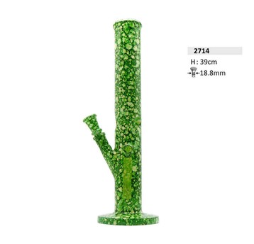 Bongo Szklane Bullet Green Zyllinder 39cm