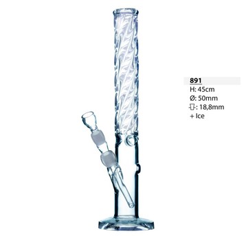 Bongo Szklane Bullet Heavy Cylinder Spirale 45cm