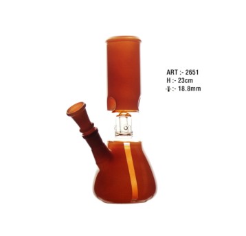 Bongo Szklane Bullet Kugel Orange 23cm