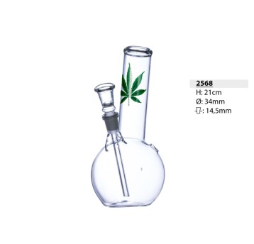 Bongo Szklane Bullet Leaf Line 21cm