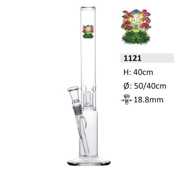Bongo Szklane Bullet Mushrm Cylind Perculator 40cm