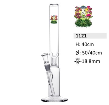 Bongo Szklane Bullet Mushrm Cylind Perculator 40cm