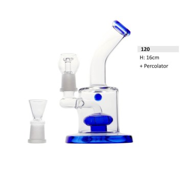 Bongo Szklane Bullet Oil Bong Blue 16cm