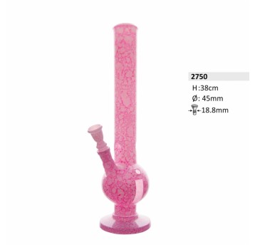 Bongo Szklane Bullet Pink Stein 38cm