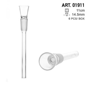 Cybuch szklany do bonga SG14.5mm L11 cm